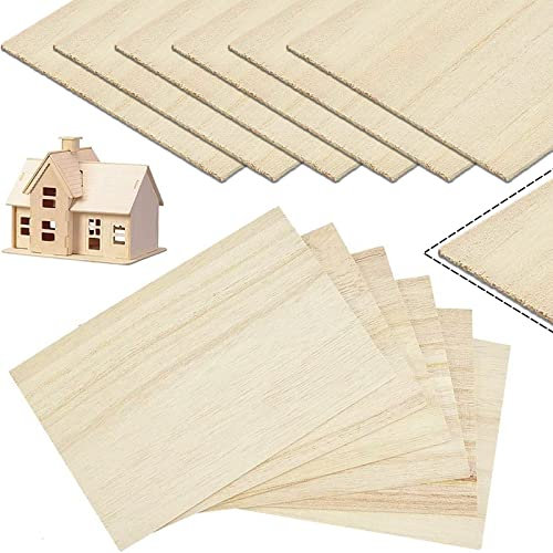 12 Tableros de Madera,Cuadrado de 200 * 100 * 2 Mm,Tablero de Madera de Paulonia Pura,Delgado,Sólido y Ligero Adecuado para Bricolaje,Patrones de Artesanía en Madera