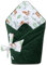 PEPI - Baby Pucksack - Baby Pucktuch 75×75 cm - Pucksack Baby Sommer - Baby Pucksack Winter - Pucksack für Neugeborene - Pucktuch Baby - Baby kleidung - Einschlagdecke - Forest Time Mit Velvet