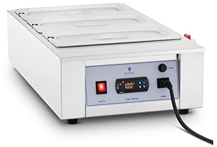 Royal Catering RC_CMM_02 Chocolate melter 3 x 3.2 l up to 412 °C Chocolate melter Chocolate warmer electric chocolate melter