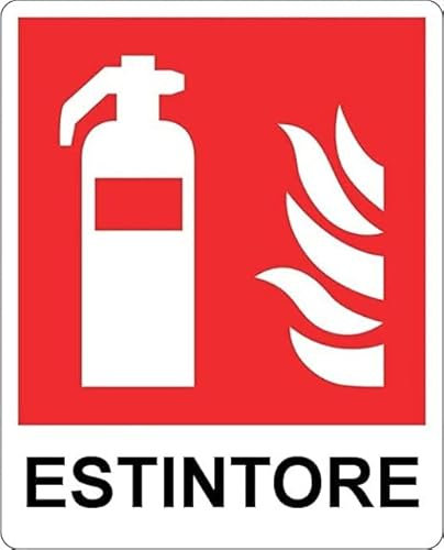 Cartello Estintore in alluminio made in Italy