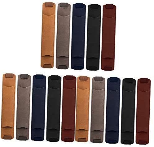 Cabilock 3sets Elastische Band Stift Tasche Pu Leder Notebook Stift Robuste Schutzhülle 5 Stücke * 3