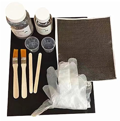 Kit de réparation de bricolage en fibre de carbone - Kit de réparation rapide pour fibre de carbone - Plain Weave