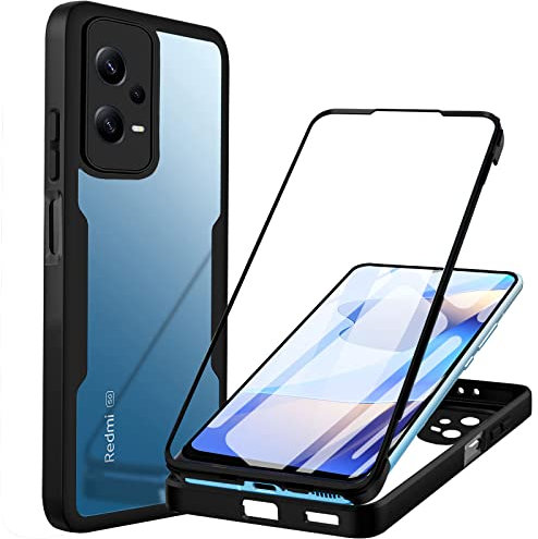 Funda para Redmi Note 12 Pro Plus 5G Carcasa Antigolpes 360 Grados Protección con Protector de Pantalla Integrado Robusto Doble Cara Ultrafina Transparente Carcasa para Redmi Note 12 Pro+/ Pro Plus 5G
