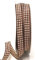 s.dekoda Schleifenband 50m x 10mm Braun - Beige Karoband Vichykaro gewebtes Dekoband kariert