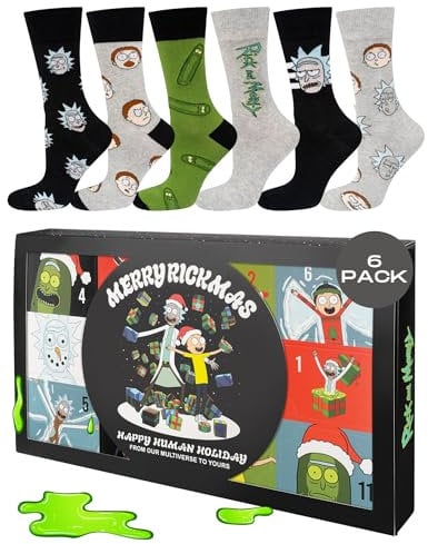 soxo Socken Weihnachten Gift Box Herren Geschenke Für Männer Pickle Gurken 40-45 R & M 6 Paar
