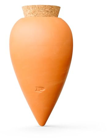Pepin | Olla de Terracota para Plantar | Riego Automático y Ecológico para Plantas de Interior y Exterior | Sistema de Riego Natural | Autonomía de Aproximadamente 1 Semana | OYA Terracotta - 25cl