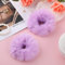 2 Stücke Haargummi Scrunchie Lila Pom Pom Stirnbänder Plüsch Kratzbänder Faux Kaninchen Haar Blase Elastische Baby Scrunchies Pferdeschwanz Haarschmuck Mädchen Lila Haargummis