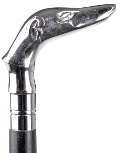 Spazierstock Antik Gehstock Windhund Flanierstock Art Deco Knauf lup110 Palazzo Exklusiv
