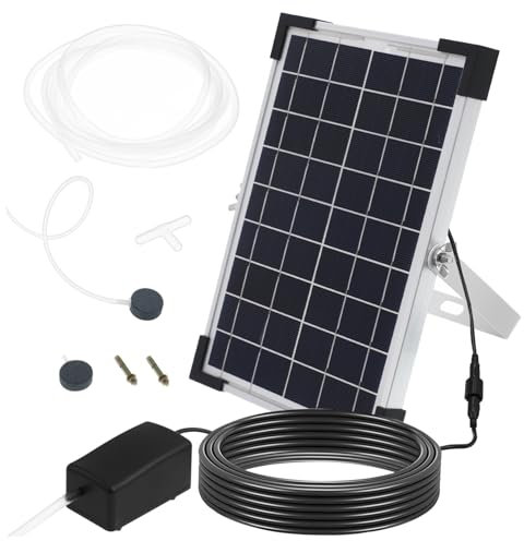 Ipetboom Bomba De Solar Para Acuarios y Estanques Bomba De Circulación De Agua y Resistente Para Exteriores Para Peceras y Acuicultura