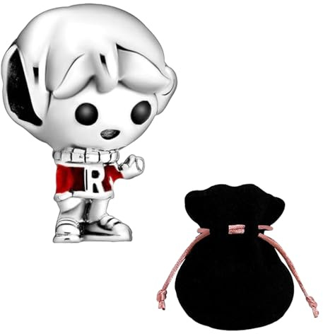 JABEDE Anhänger aus 925er Silber, inspiriert von der Harry-Saga, kompatibel mit Armbändern der wichtigsten Marken, inklusive elegantem schwarzen Beutel, ideal zum Valentinstag, estandar,