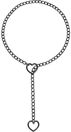 Eigso Frauen Statement Herz Ring Lariat Halskette Halsband Handmade Goth Punk Y Kette Choker Halskette für Frau Mann
