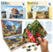 QUOKKA 100 Pieces Dementia Puzzles for Elderly - Large Piece Activities Products for Seniors - 3 Alzheimers Jigsaw Puzzle Games for Adults Little Town Life - Cognitive Gifts for Men and Women