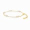 Mary & Jules Perlenarmband Damen Gold aus 925 Sterling Silber mit echten Süßwasserperlen - aus recyceltem Silber, vergoldet, Perlenarmband Gold Damen für Frauen & Mädchen