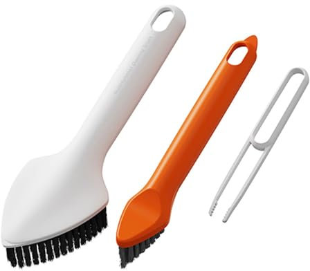 BDHI 3 in 1 Cleaning Brush Multifunctional Hard Bristle Crevice Cleaning Brush Shower Cleaning Brush for Tiles Long Handle Scrubbing Brush Deep Cleaning of Home Showers Floors(Y272-1)