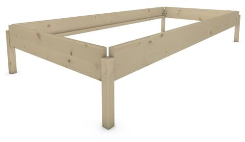 TUGA - Holztech Bettenset 2X Stapelbett Horst 90 cm x 200 cm 34 cm Fichte Massivholzbett