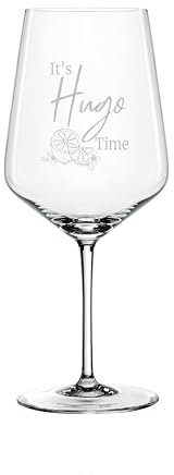 Spiegelau & Nachtmann Style Hugo Glas 630ml Mit Gravur It's Hugo Time - Liebhaber - Made in Germany - Geschenkidee - Holunder Cocktail