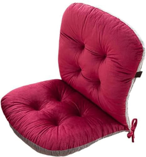 uyeoco Stuhlkissen Outdoor/Innenbereich mit rückenteil niedriglehner,Niedriglehner Auflage Polsterauflage Gartenstuhl,Sitzkissen gartenstuhl/Rollstuhl/Auto(A10)