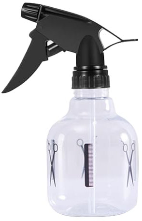 Pesoncarl Barber Spray, Water Spray Bottle for Hair 250ml Leak Proof Hair Spray Bottle with 2 Spray Mode Clear Refillable Empty Mist Spray Bottle for Cutting Hair Cleaning Gardening