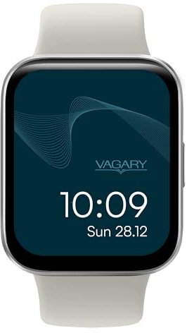 Smartwatch Vagary Herrenuhr mit Microphone White X03A-005VY Silikon Strap