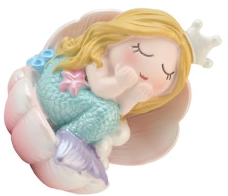 Cabilock 3 Stck. Meerjungfrau Kuchen Ornament Lustige Dekoration für Geburtstagsfeiern und Themenpartys aus Sicherem Harz Gefertigt für Tischdekoration