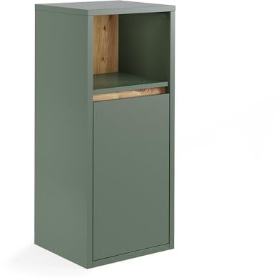 Vicco Midischrank Grün/Artisan Viola 33x80x38 cm - Die Badezimmermöbel, Leichte Reinigung des Bodens Dank wandhängender Montage
