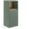 Vicco Midischrank Viola, Grün/Artisan, 33 x 80 cm mit Tür und offenem Regal