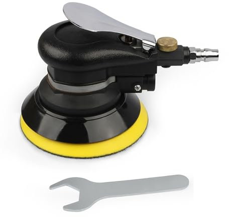 VNSMM Autopoliermaschinen 6'' Air Exzenterschleifer Heavy Duty Pneumatische Palm Sander Mit Schlauch Und Tasche Polieren Schleifen Schleifen Poliermaschine