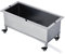 WOTZOV Lavatoio Mobile per mocio, Vasca di Servizio in Acciaio Inox con Ruote, lavatoio per Lavanderia, con Scarico per cucine, attività Commerciali e Garage.,93cm