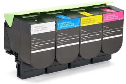 YGUWZ Kompatibler Toner Kompatibel mit 1x CX310 CX310DN CX310N CX410 CX410DE CX410DTE CX410E CX510 CX510DE CX510DThe Cx510dhe Universal Ersatztoner Toner