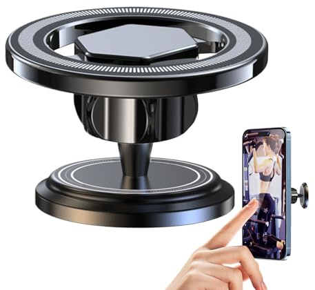 usefulbeauty Telefonhalterung für Sport, magnetisch, Fitness, für Telefon, für Fitnessstudio | Solide Halterung mit verstellbarem Winkel für Videoaufnahme und Streaming