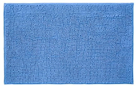 Allure Bobble Chenille Bath Mat Non Slip 50 x 80cm - Soft, Absorbent, Easy Care (Lupin Blue)