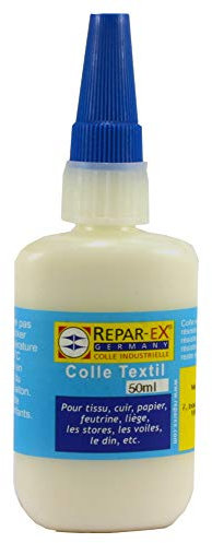 BRICOLAGEPRO - Flacon de Colle Tissu - Colle Textile - Flacon de 50ml