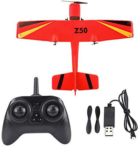Dilwe Avion RC Jouet, EPP 2.4G ZC-Z50 RC Planeur modèle d'avion télécommande Jouet(Red)