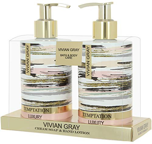 VIVIAN GRAY 1062 Handpflegeset Temptation Luxury, Schwertlilie, Vanille & Patschuli, gold (500 ml)
