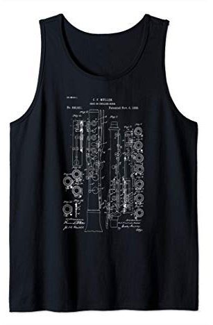Oboe-Instrument Patent Band Tank Top