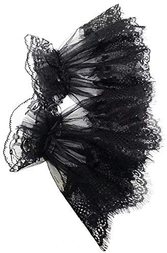 CHENGZI Spitze Manschetten Gothic Spitze Mesh Stretch Handgelenk Manschetten False Sleeves Handgelenk Manschetten 1 Paar