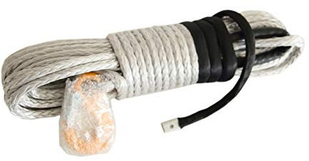 RH-HPC Schleppseil Silber 10mm * 30m Plasma-Seil, UTV-Winde-Accemies, Synthetisches Windenseil, 3/8 x 100 Windekabel Für ATV/UTV, Winde und Boot