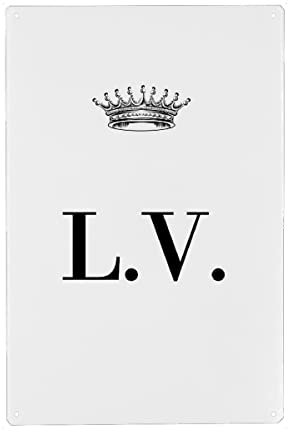 artboxONE Metall-Poster 20x30 cm Schwarzweiß Queen LV von Künstler AB1 Edition