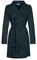 malito – Damen Trenchcoat einfarbig mit Gürtel & Taschen – klassischer Mantel für Herbst & Winter – schicker Übergangsmantel 15142 (Waldgrün | Größe XL)