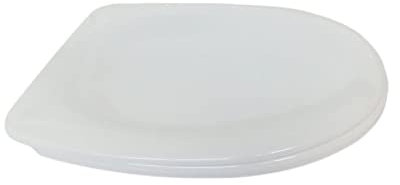 Ramm Toilettensitz | WC Sitz aus antibakteriellem Duroplast | Made in EU |kompatibel mit Cersanit Delfi| 36x43cm | inklusive Befestigungsmaterial (Normal Close)