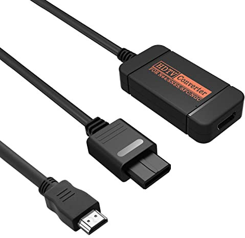 IQIKU N64 to HDMI adapter,Support 16:9 and 4:3 Convert, HDMI Compatible N64/ Game Cube/SNES