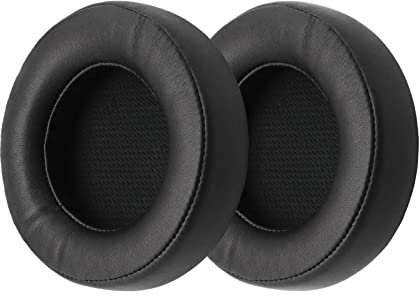 YINETTECH 1 Paar Ohrpolster Ohrpolster Protein Leder Memory Schaum, Ersatz Reparaturteile kompatibel mit Corsair Virtuoso RGB Wireless SE-Kopfhörern schwarz