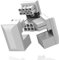 EZDIY-FAB GPU VGA PCIe 8 Pin U Turn 180 Grad Winkel Stecker Strom Adapter Board für Desktop-Grafikkarte-Reverse Typ 3Pack Weiß