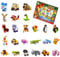 TopBrixx Adventskalender 2022, 24 Tiere Klemmbausteine Set, 24 Kleines Tiere + 2 Groß Lord Tiere Bausatz, Tiere Modellbausatz Kompatibel mit Lego