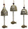 3 Stücke Fengshui Glocken, Garten Feng Shui Glocke, Feng Shui Chimes, Hängen Antike Klangspiele, Vintage Klangspiele, Segen Glocke Windspiele, für Hausgarten Hängen Glück Segen Dekoration