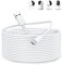 ACOCOBUY Micro USB Power Cable 10M, Power Cord for Mi 360° Home Security Camera 2K Pro, Mi Smart Camera C300 C200, for EZVIZ C6, USB A to Micro Long Charging Cable Wire for Security Cameras, White