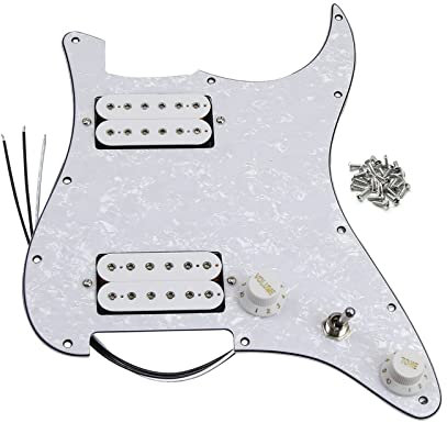 Prewired Schlagbrett Vorverdrahtetes Gitarren-Pickguard Loaded HH Pick Mit Alnico 5 Humbucker-Tonabnehmer Für FD Strat-Gitarrenteile (Color : 5)