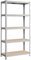 A.M.C. Scaffale In Metallo E MDF Scaffale Ad Alta Portata Fino a 875 kg Con 5 Ripiani Regolabili Ideale Per Garage Officina Cantina Capannone Magazzino Design Modulare 180 x 90 x 40 cm