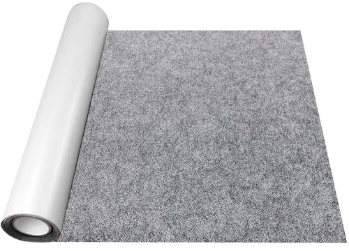 SZMMG Feltro Adesivo Rotolo 20x200cm,Feltrini Per Mobili Spessore 2 mm, DIY Autoadesivi Mobili Pad per Tavolo Divano Antiscivolo Riduzione del Rumore(Grigio scuro)
