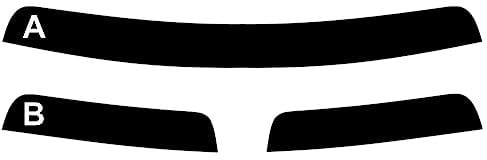 Fascia Parasole Pre-Tagliata per-Fiat Tipo 5-Porte S.W. 2016-... - Pellicola Oscurante Vetri (05% Super Nero, B)